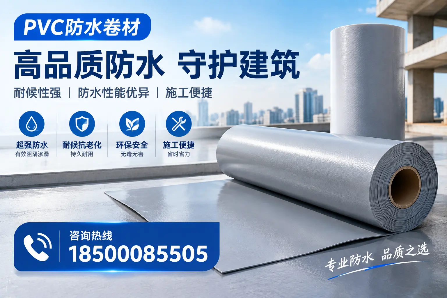 PVC防水卷材的防水效果评测，适合渭南的科学依据