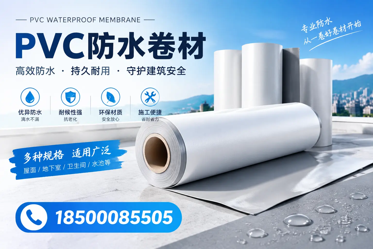 如何选择适合的PVC防水卷材?专家为您解答渭南的需求